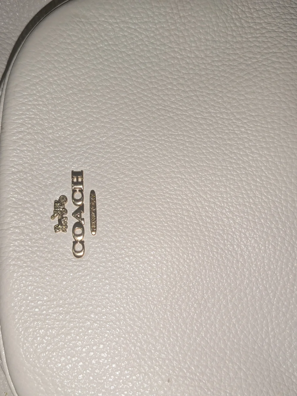 COACH White Leather Backpack